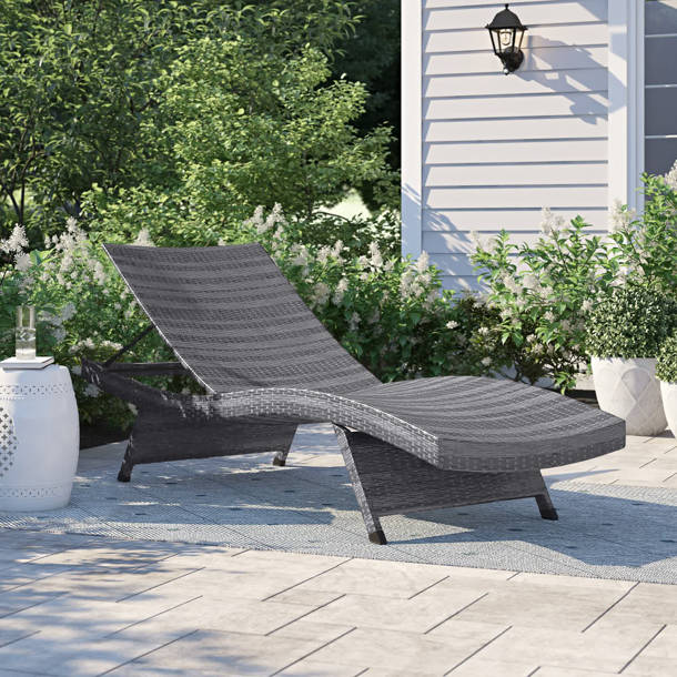 Sol 72 Outdoor™ Rebello 79.5" Long Reclining Chaise Lounger Set with